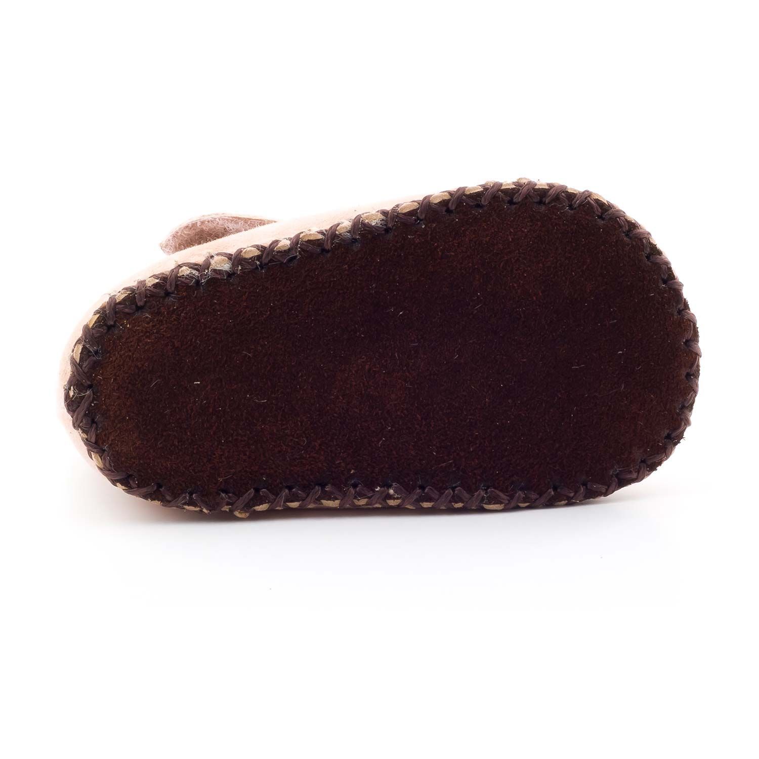 Chaussons Bébé En Cuir Fourré IceUnicorn - Pantoufles Chaudes Antidérapantes Pour Hiver