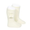 CONDOR - Knee high socks with pompoms