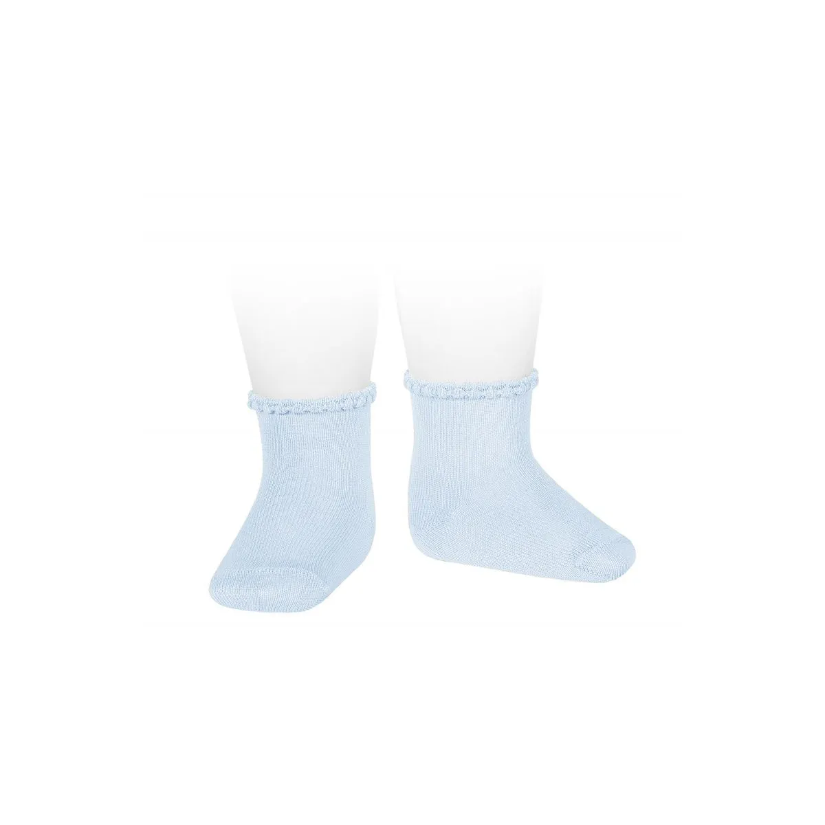 CONDOR - chaussette bebe printemps bleu pale