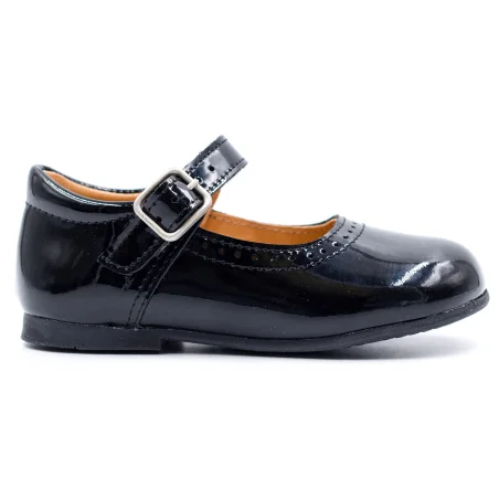 OBiQuzz Chaussures En Cuir Pour Fille - Ballerines Vernies Antidérapantes, Chaussures De Princesse Avec Boucles Élégantes