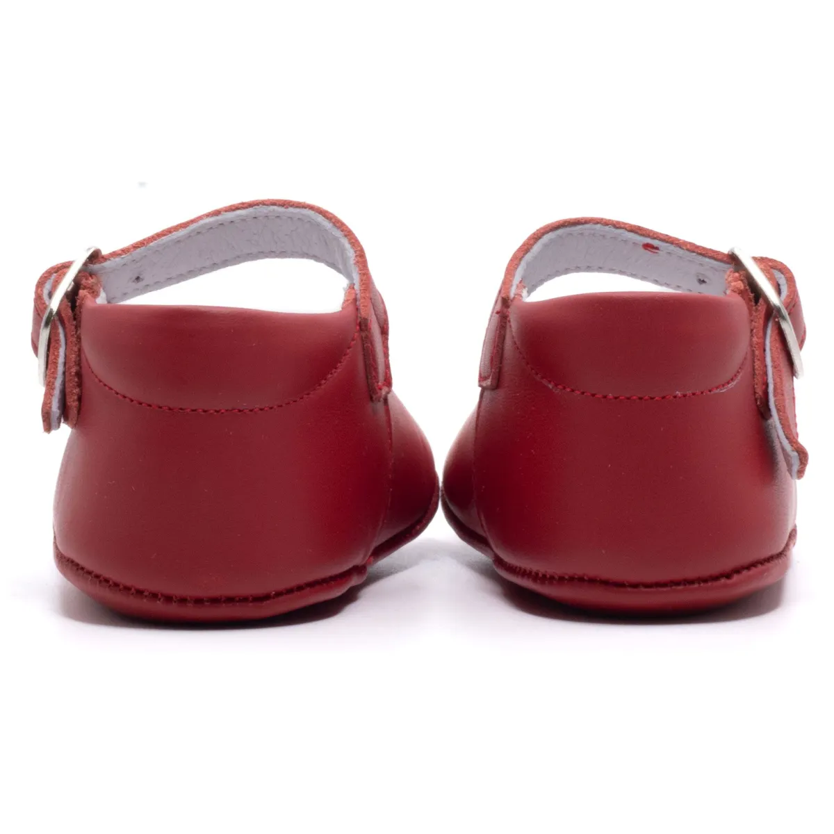 Boni Alix - Red Leather Girls Pre-walkers - 