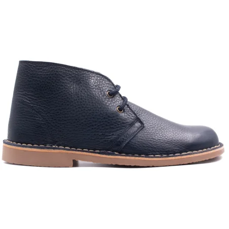 Boni Marius II Chaussures Enfant Cuir Scratch Bleu Marine - Taille 31, Confort Et Style