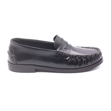Chaussures Garçon En Cuir Daim Bleu - Pointure UK 1.5 (EUR 34), Neuf Sans Emballage